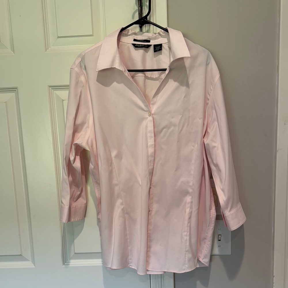 Eddie Bauer Light Pink Stretch Shirt